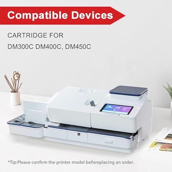 HIGH YIELD 765-9 RED INK CARTRIDGE SET (2 PACK) - COMPATIBLE REPLACEMENT FOR SENDPRO C AUTO, DM300C, DM400C, DM450C POSTAGE METERS - Image 2