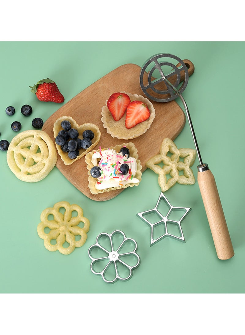 general Honeycomb Cake Mold Delivery Formula Fried Hollow Ring Golden Plum Blossom Crisp Making Tool Oil Pier to Meet Various Needs - Image 3