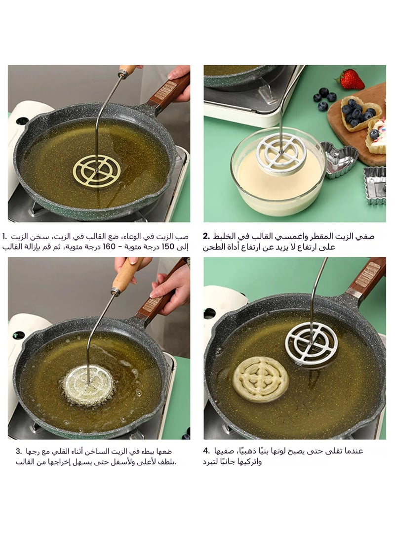 general Honeycomb Cake Mold Delivery Formula Fried Hollow Ring Golden Plum Blossom Crisp Making Tool Oil Pier to Meet Various Needs - Image 4