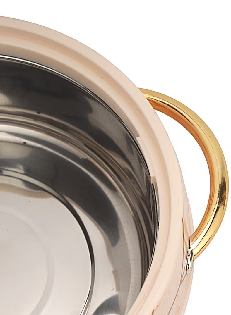 DELCASA Delcasa 3Pc Casserole Set SS Inner 1.3+2.25+2.95L Twist Lock - Image 4