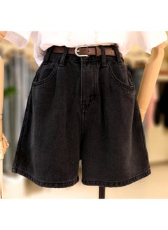 Zaw Plus Size Women's Pear-shaped Body Chubby Girl Shorts Women's Summer Thin High Waist Slimming Denim Short Hot Pants Trendy