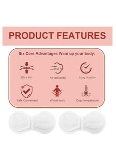 Hodaf Hot Patch Waist Self-Heating Patch Winter 10X Portable Menstrual Heating Pad, Warm Adhesive Portable Heating Patches  - Image 5