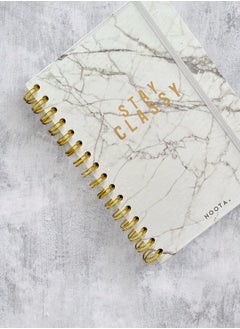 Noota NOOTA STAY CLASSY WHITE MARBLE SPIRAL WIRE NOTEBOOK  - Image 3
