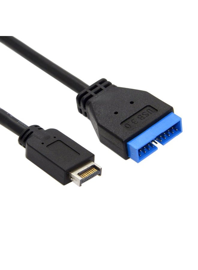 Cablecc كابل كابل سي سي USB 3.1 واجهة أمامية إلى USB 3.0 كابل تمديد 20 دبوس 20 سم للوحة أم ASUS - Image 5