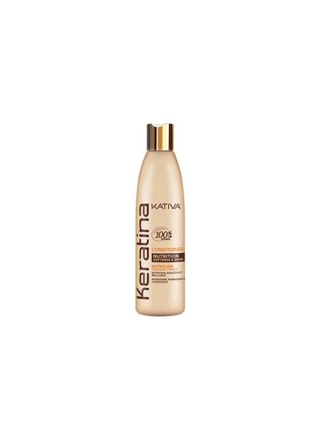 Kativa Keratin Conditioner 8.45 Fl Oz Rebuild & Strengthen Damaged Hair With Hydrolyzed Keratin & Ceramides For Soft Shiny And Nourished Hair Sulfate Free Gluten Free Paraben Free Salt Free  - Image 2