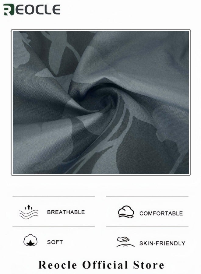 ريوكل توب نسائي بلوزة بولوفر قميص كاجوال متعدد الاستخدامات بلوزة بأكمام طويلة وياقة على شكل V وأزرار نصفية مع طبعة توب بطابع عملي مناسب للعمل والسفر - Image 2