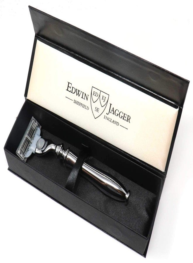 Edwin Jagger Chatsworth Compatible With Gillette Mach 3 Razor Cartridges (Chrome - Image 5