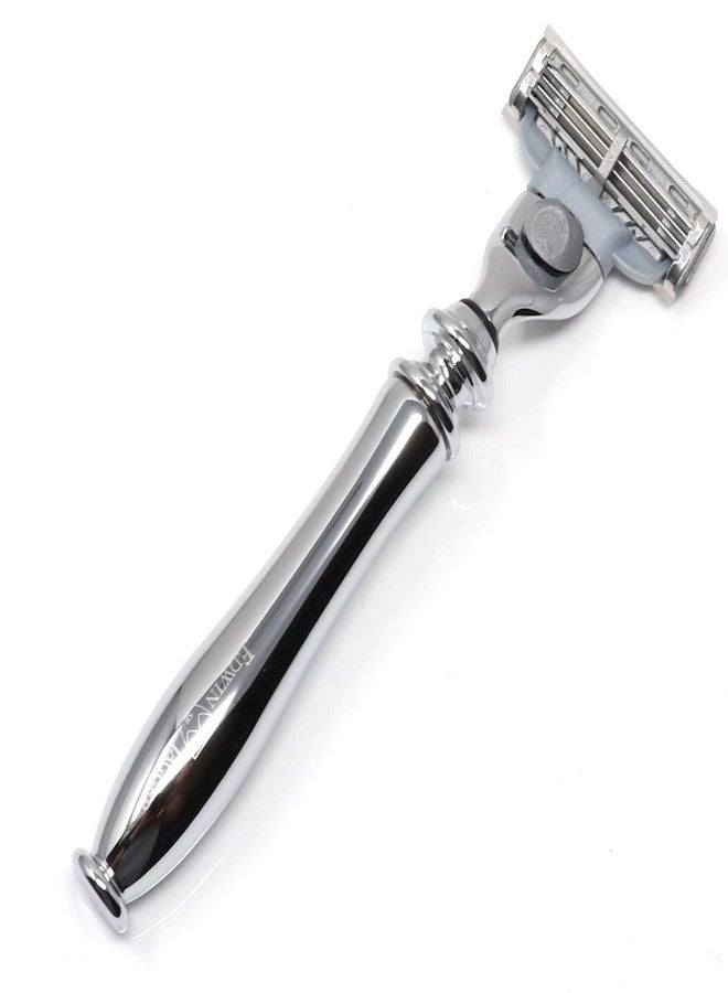 Edwin Jagger Chatsworth Compatible With Gillette Mach 3 Razor Cartridges (Chrome - Image 3