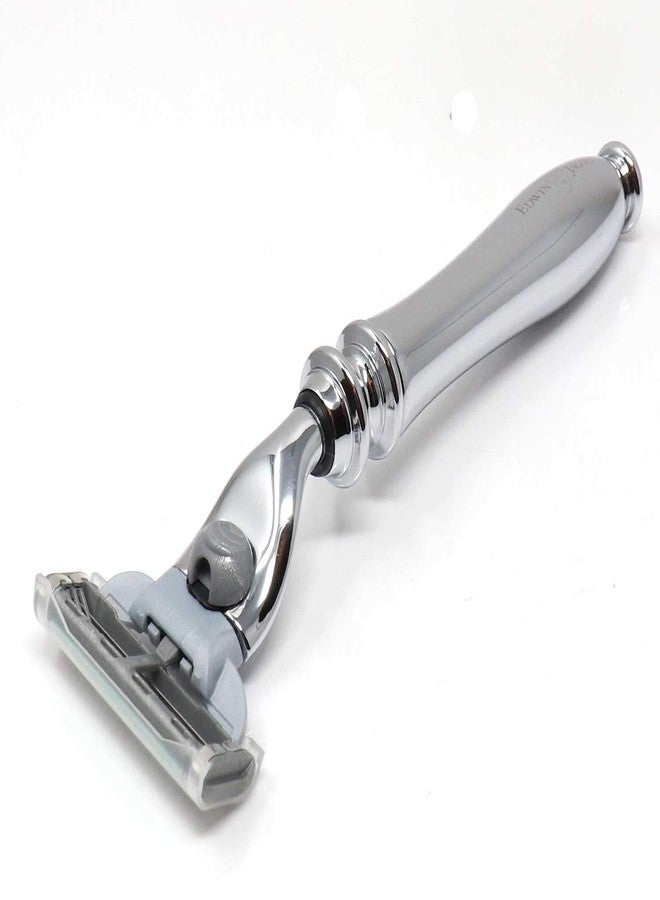 Edwin Jagger Chatsworth Compatible With Gillette Mach 3 Razor Cartridges (Chrome - Image 4