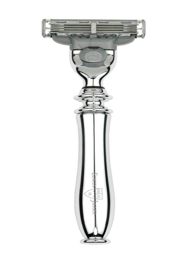 Edwin Jagger Chatsworth Compatible With Gillette Mach 3 Razor Cartridges (Chrome - Image 1