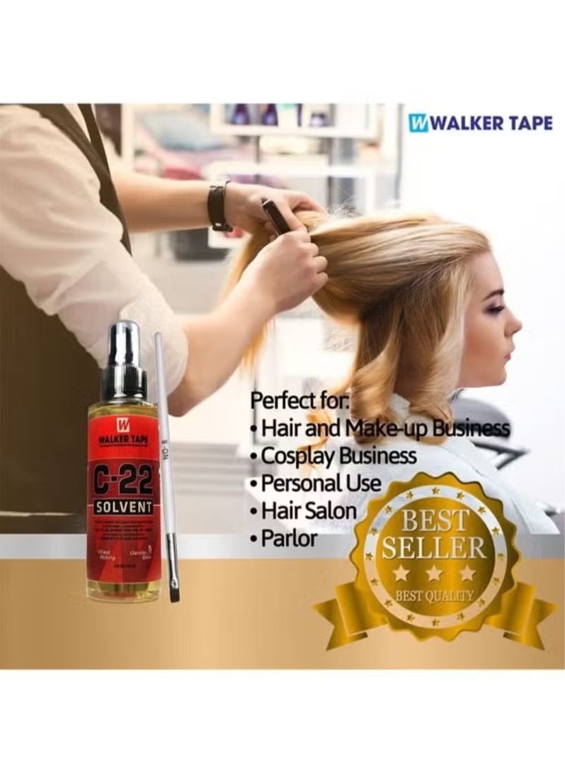 Walker Tape C-22 Solvent Spray ,Citrus Adhesive Wig Glue Remover, Lace Wig Adhesive Remover Spray, Fast Acting Hair Extensions Remover - Image 3