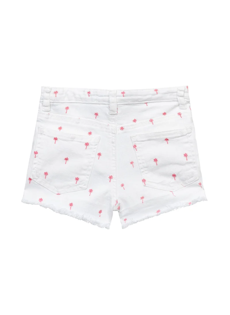 MINOTI Kids White Denim Short