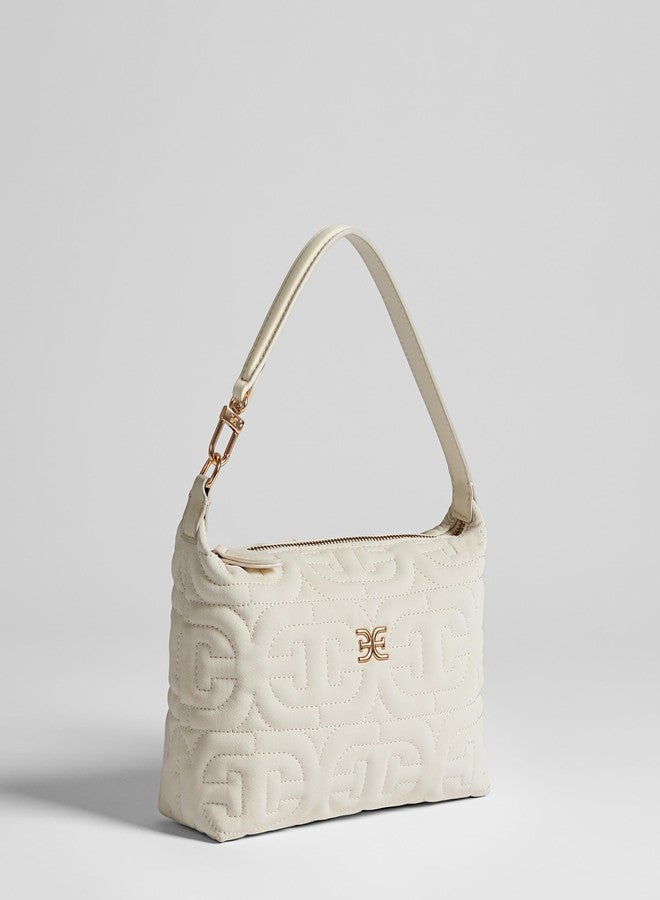 Sam Edelman Ethyl Top-Zip Demi Shoulder Milky White - Image 2