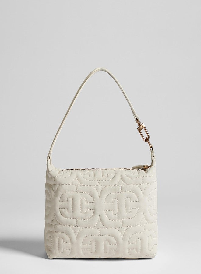 Sam Edelman Ethyl Top-Zip Demi Shoulder Milky White - Image 4