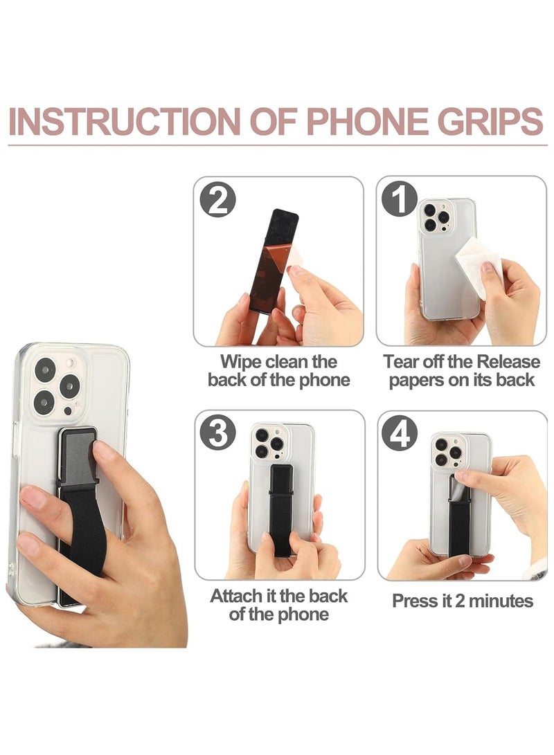 GO-DES GD-G086 Magnetic Strap Cell Phone Grip – 4-in-1 Universal Soft Elastic Holder for Smartphones & Tablets - Image 4