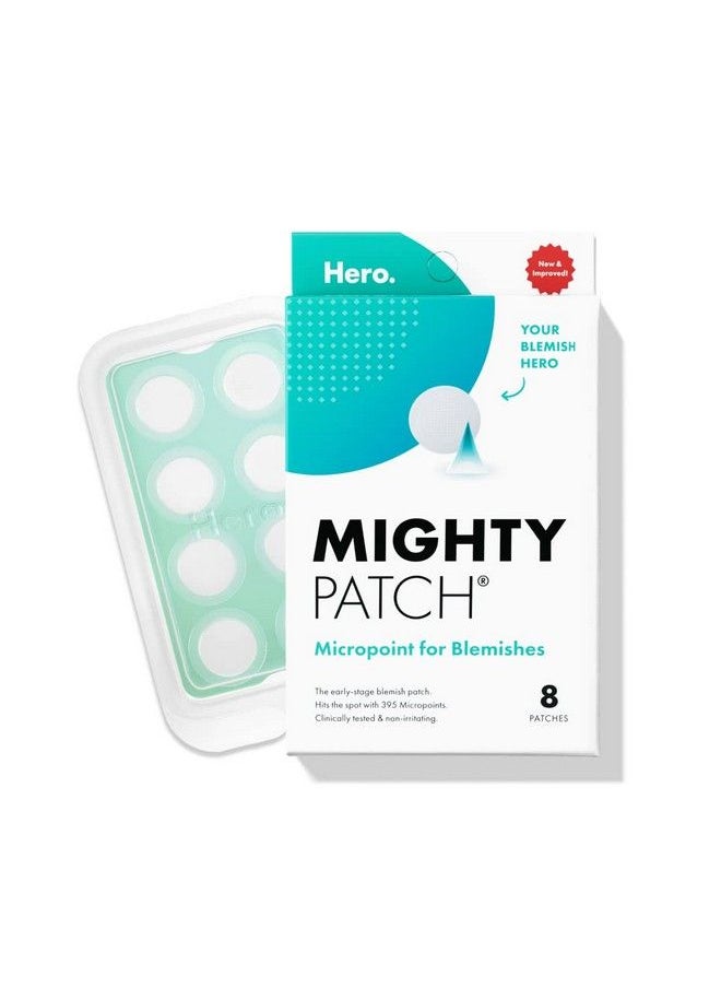 Mighty Patch - Micropoint For Blemishes From Hero Cosmetics Hydrocolloid Acne Spot Treatment Patch For Early Stage Zits And Hidden Pimples 395 Micropoints (8 Patches) - Image 1