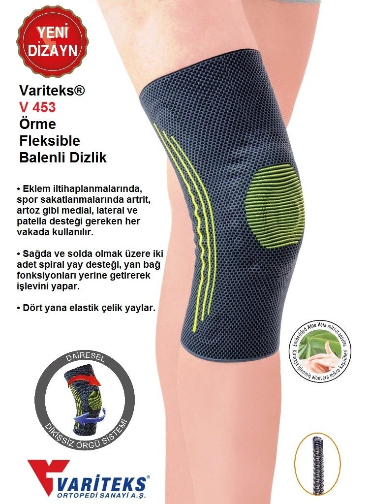 VARITEKS ® V 453 Knitted Flexible Underwire Knee Support  - Image 2