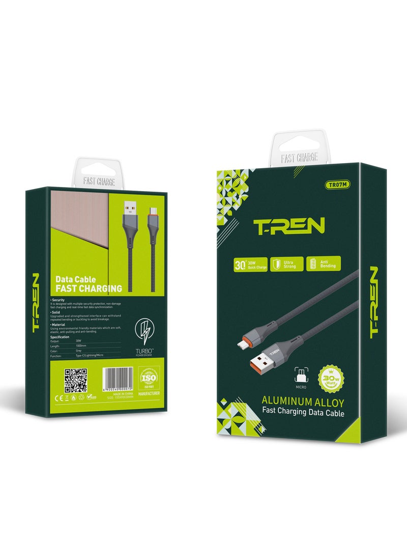 USB C Braided Fast Charging Cable USB C to USB C 1M 65W PD Compatible with iPad Mini/Pro 12 inch/MacBook Pro/Air, iPhone 15 Series, Samsung S23 Ultra/Huawei P60 Black - Image 1