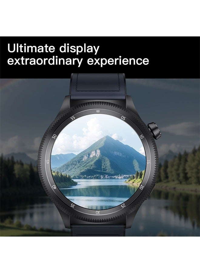 KUMI Gear GT3 Smart Sports Watch AMOLED Display 100 Motion Detection Assisted Sleep Detection Exercise Track Recording Waterproof AI Voice Bracelet NFC Support Sliver - Image 3