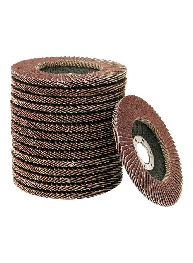 NIBEMINENT 20-Piece 60 Grits Sanding Grinding Wheel Set Brown/Black 4.5inch  - Image 4