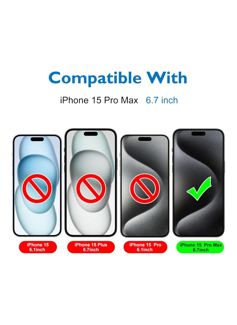 FARROBIZZ Matte Tempered Glass Screen Protector for iPhone 15 Pro Max Screen Protector, 2.5D Screen Protector Film, Anti-Glare Anti-Fingerprint (Pack of 1)  - Image 2