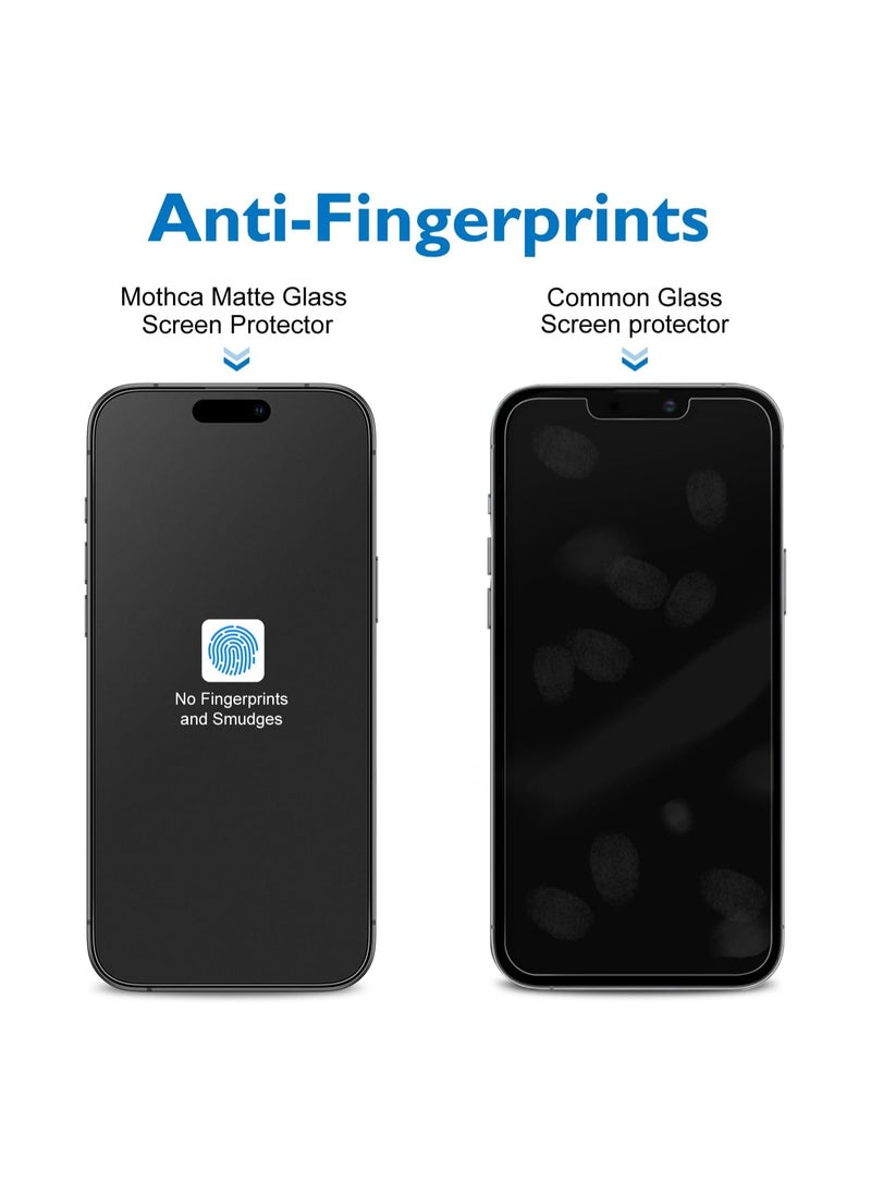 FARROBIZZ Matte Tempered Glass Screen Protector for iPhone 15 Pro Max Screen Protector, 2.5D Screen Protector Film, Anti-Glare Anti-Fingerprint (Pack of 1)  - Image 3