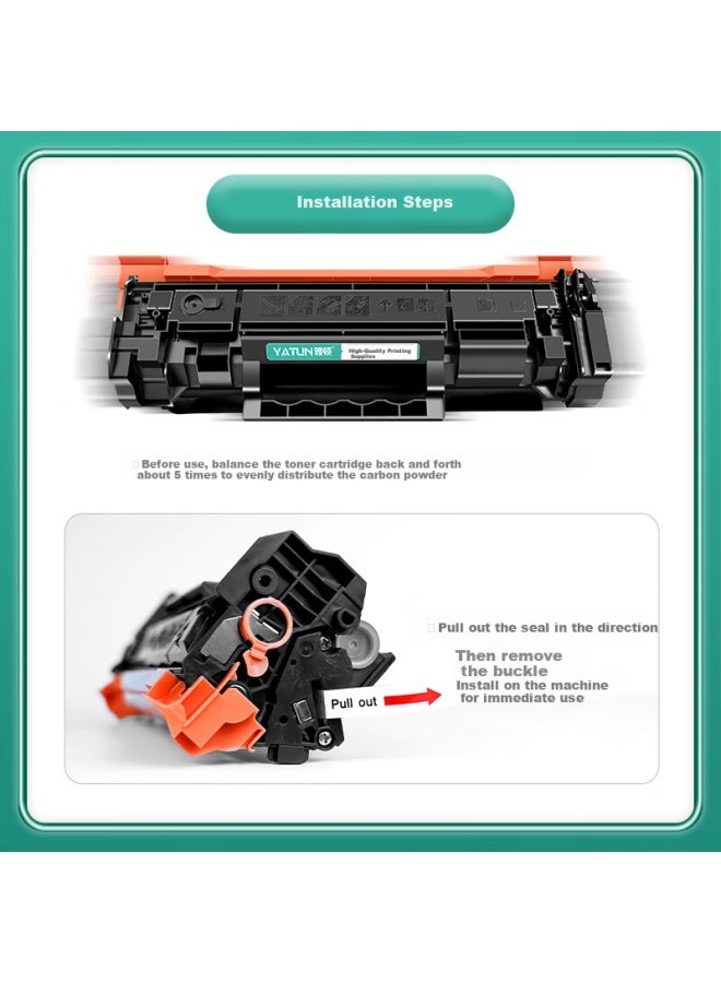 Yatun Compatible With Hp M232dw Toner Cartridge W1370a Toner Cartridge, Hp 233sdw Toner Cartridge, M233sdw M233sdn M232dwc M208dw 137a Toner Cartridge Ink Cartridge Powder Box - Image 2
