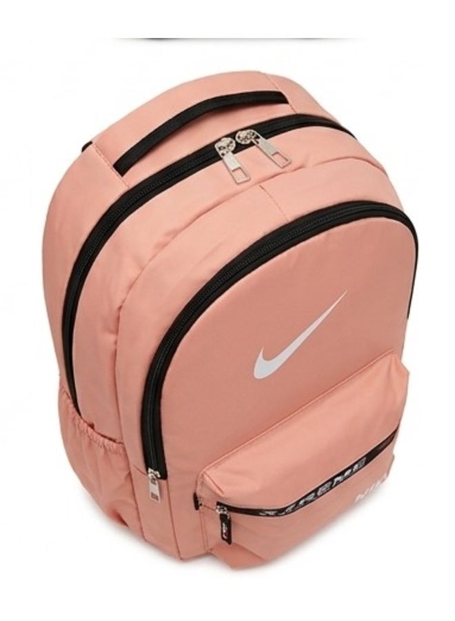 Niken Pink Waterproof Unisex Backpack - Sports & School Rucksack with Laptop Compartment & Side Pocket - Image 4
