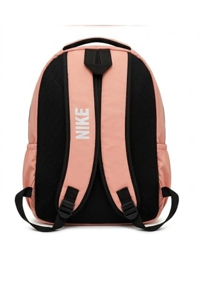 Niken Pink Waterproof Unisex Backpack - Sports & School Rucksack with Laptop Compartment & Side Pocket - Image 3