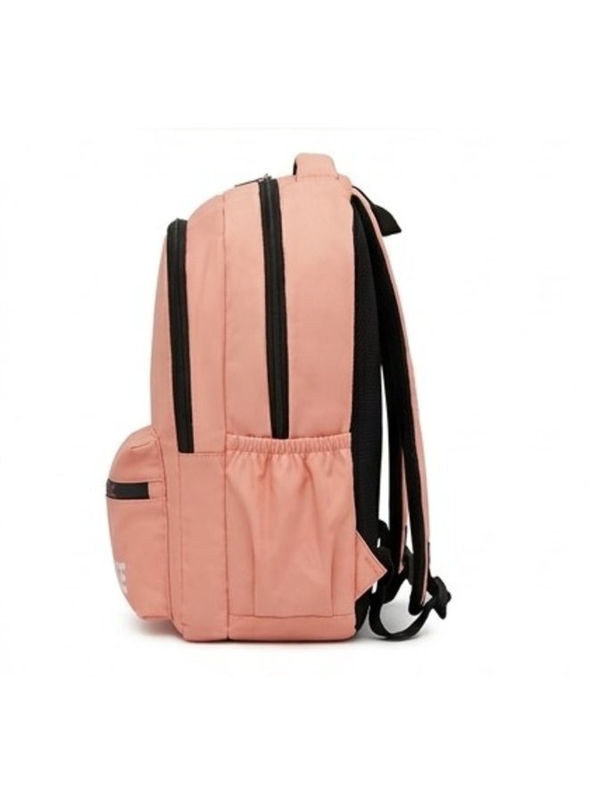 Niken Pink Waterproof Unisex Backpack - Sports & School Rucksack with Laptop Compartment & Side Pocket - Image 2