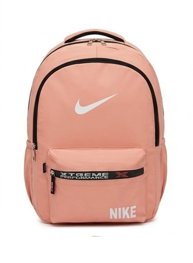 Niken Pink Waterproof Unisex Backpack - Sports & School Rucksack with Laptop Compartment & Side Pocket - Image 1