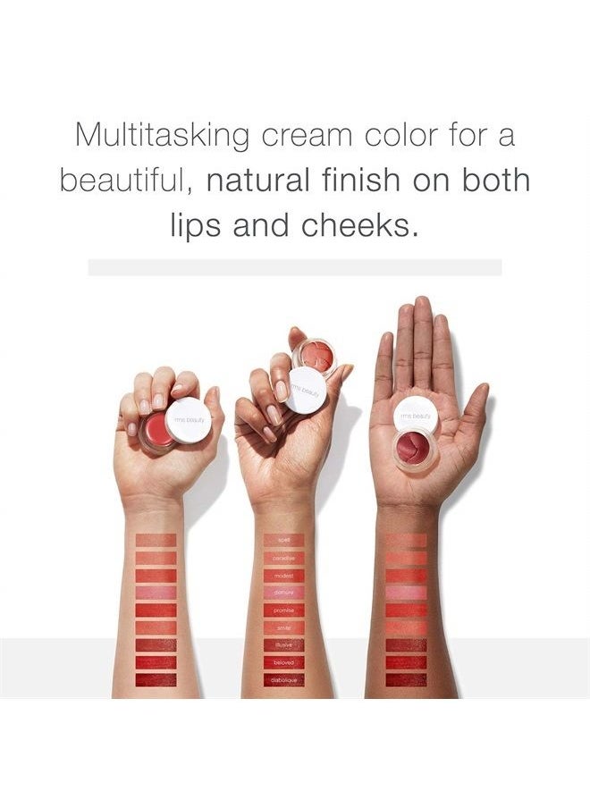 RMS Beauty - Lip2Cheek - Organic Multi-Tasking Cream Makeup Provides Natural Skin Tint as Blush, Lip & Cheek Stain, Lipstick - Smile (0.17 Ounce) - Image 1