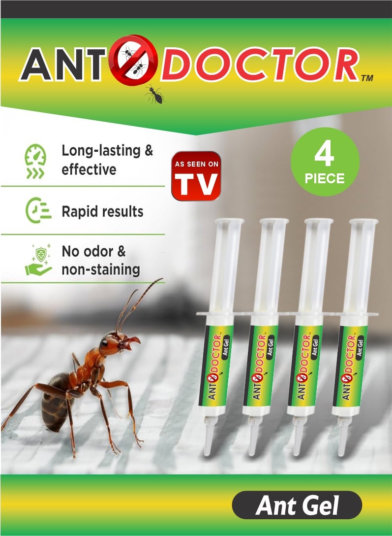 AS SEEN ON TV Injection Type Ant Control Gel - Ant Doctor’s Effective Formula 10g Pack Of 4