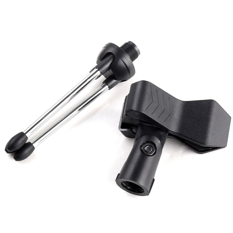 2 Pcs Adjustable Desktop Microphone Stand Tripod Holder Bracket For USB Recording - Image 5