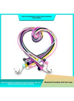 Generic For Apple Bluetooth Headset Anti-lost Rope Magnetic Headset Anti-lost Rope Airpods Wireless Silicone Anti-lost Lanyard-Color:Sakura Powder-Applicable Model:Magnetic Anti-loss Rope (bare)  - Image 2