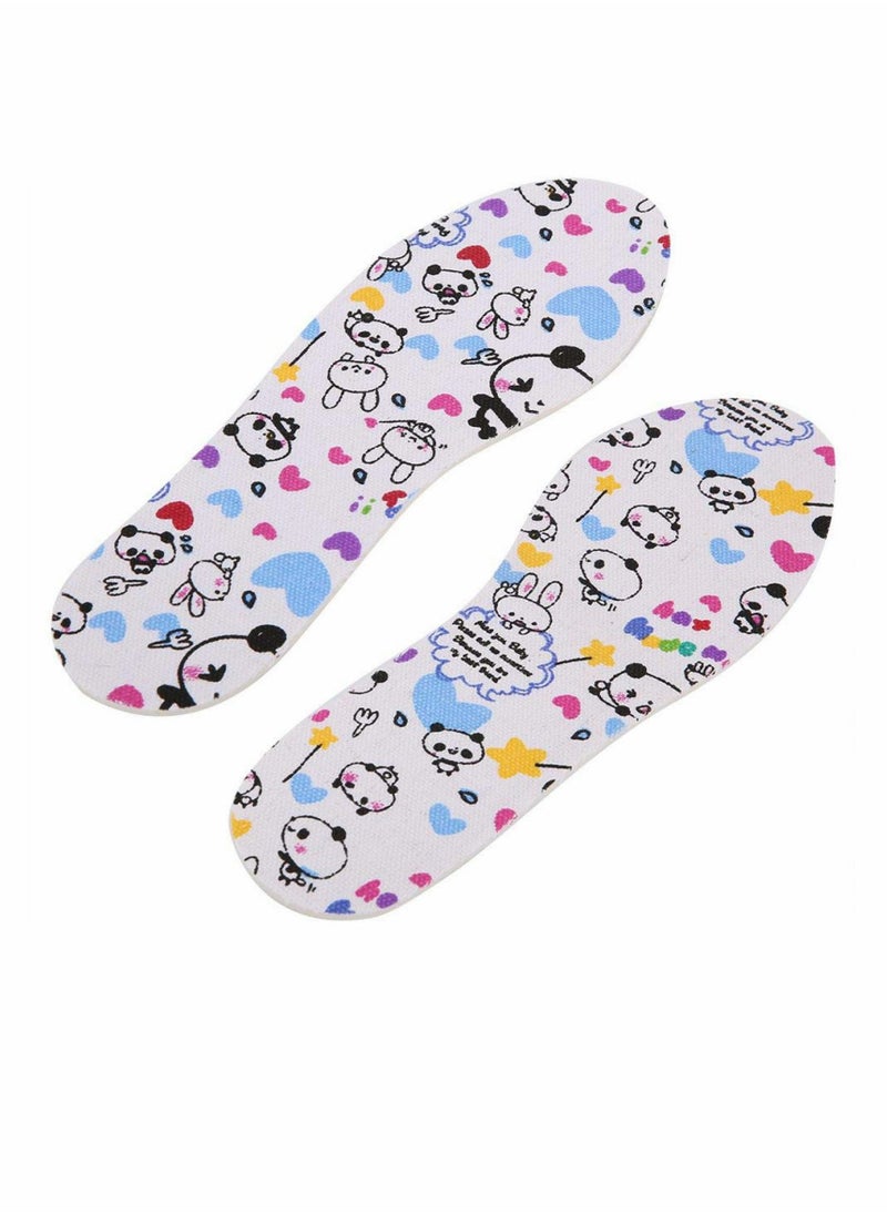 Excefore - Shoe Insoles for Kids, 2 Pair Pack Comfortable Shoe Inserts Set, Cut-to-Size Shoe Insoles for Kids with Fun and Cool Design - Image 1