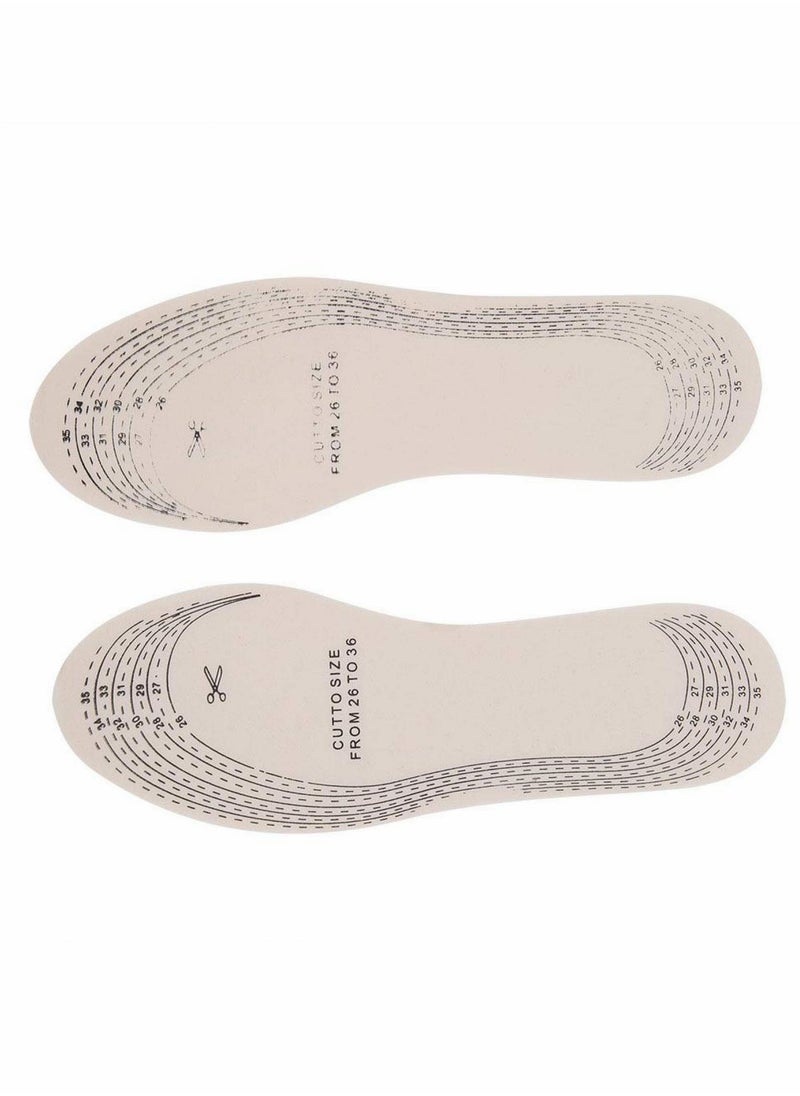 Excefore - Shoe Insoles for Kids, 2 Pair Pack Comfortable Shoe Inserts Set, Cut-to-Size Shoe Insoles for Kids with Fun and Cool Design - Image 1
