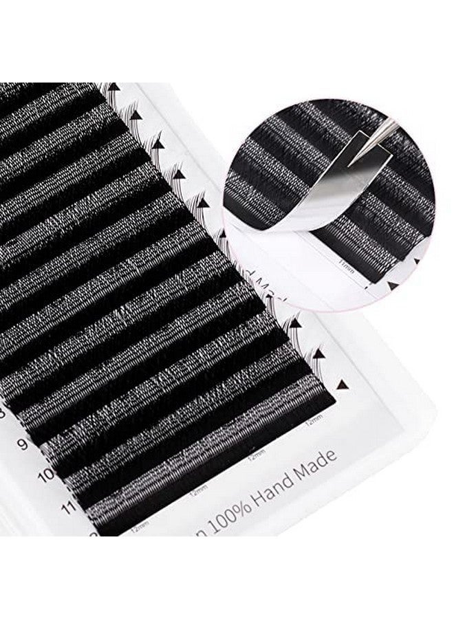 ARISON LASHES 5D W Shape Eyelash Extension Natural Soft Volume 0.07Mm C Curl 815Mm Mix Premade Fans Faux Mink Matte Black Cluster 12 Rows - Image 3