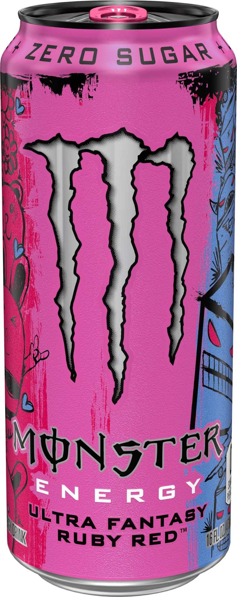 Monster Energy Ultra Fantasy Ruby Red, Sugar Free Energy Drink, 16 Ounce (Pack of 15) - Image 3