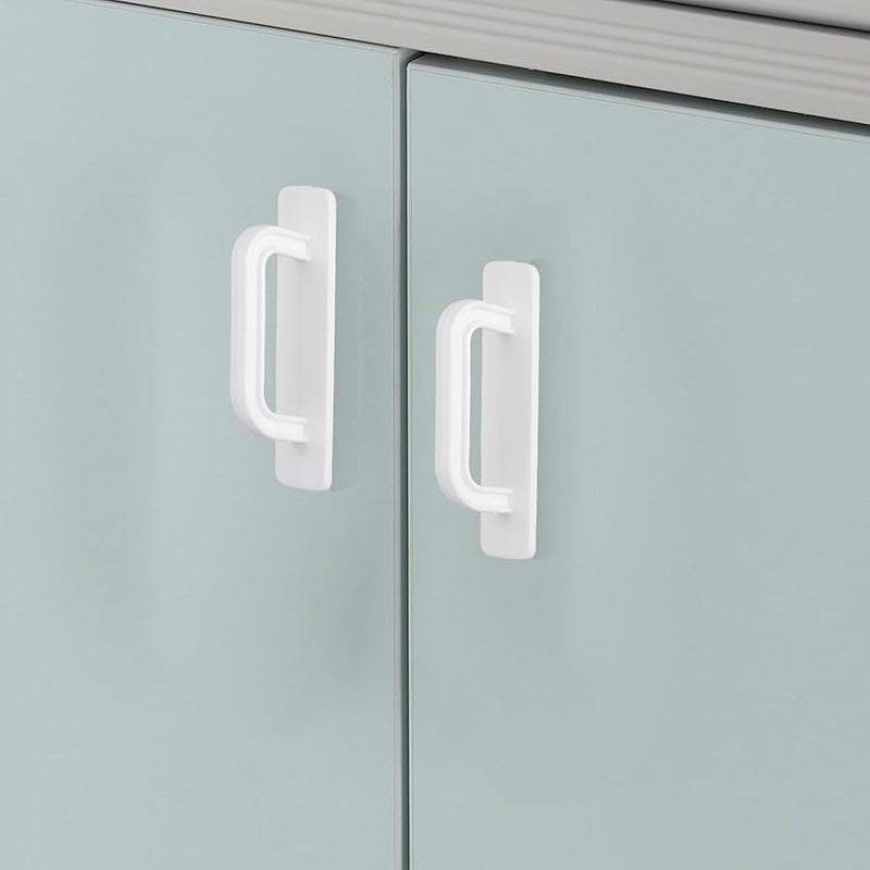 Aeaocvo 2 Pack Adhesive Cabinet Handles, Stick on Handle, No Drill Cabinet Pulls Peel and Stick, Cabinet Door Handles for Cabinet Closet Glass Sliding Shower Door Handle - Image 5