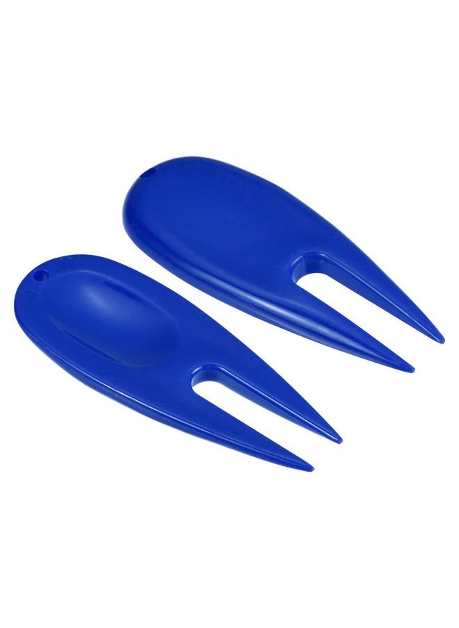 PATIKIL - Golf Divot Tool, 10 Pack Plastic Golf Repair Tool Ball Marker for Golfer, Blue - Image 1