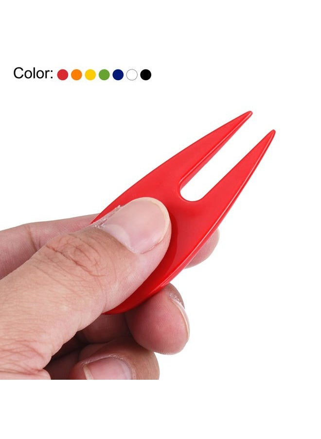 PATIKIL - Golf Divot Tool, 10 Pack Plastic Golf Repair Tool Ball Marker for Golfer, Blue - Image 1