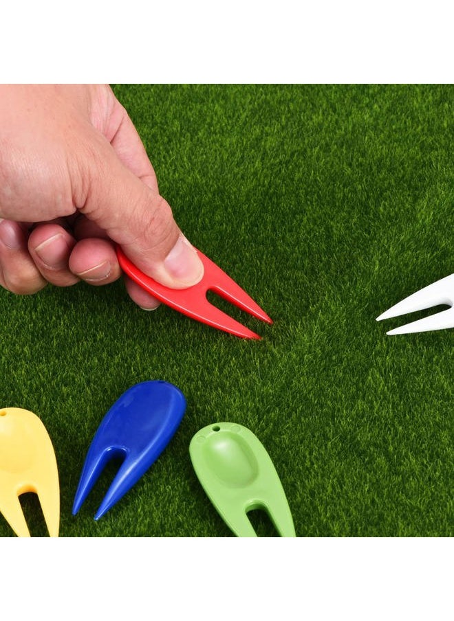 PATIKIL - Golf Divot Tool, 10 Pack Plastic Golf Repair Tool Ball Marker for Golfer, Blue - Image 1