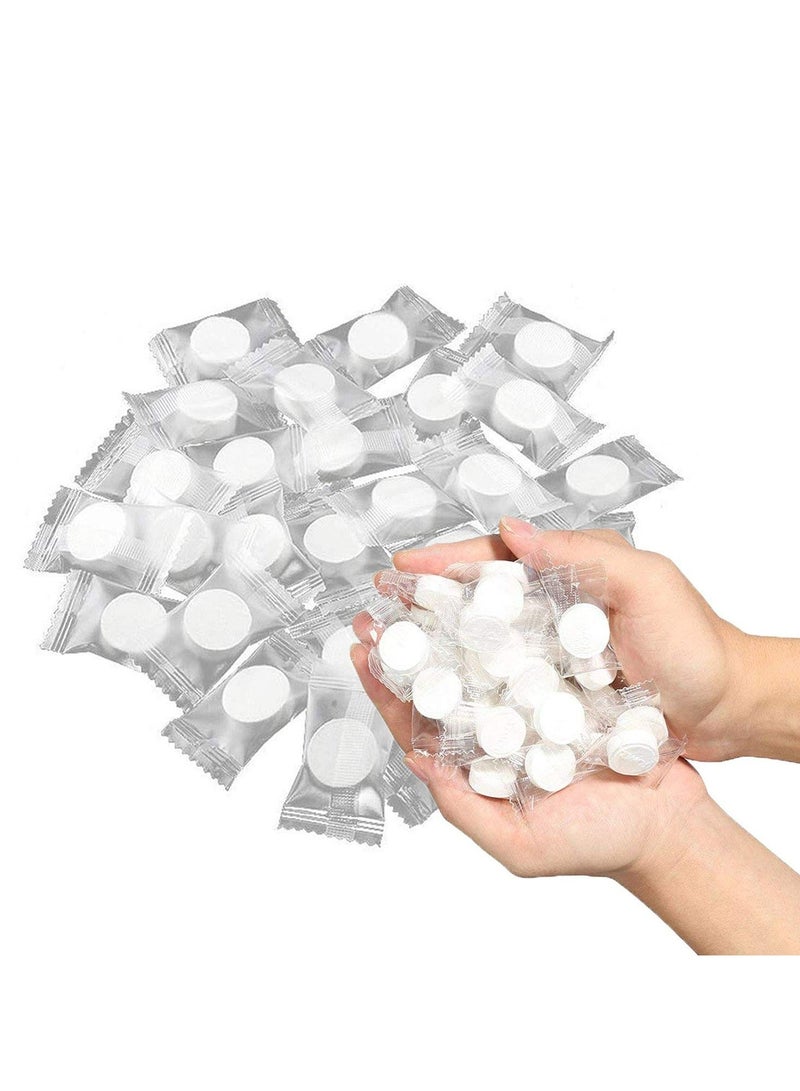 Fanski 35 Pack Compressed Towels Tablets, Disposable Face Compressed Towels, 8x8.7 Inches Soft Wipe Face Washcloths, Portable Coin Tissue for Outdoor Travel Camping Sport Hotel Beauty Salon - Image 1