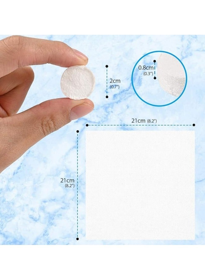 Fanski 35 Pack Compressed Towels Tablets, Disposable Face Compressed Towels, 8x8.7 Inches Soft Wipe Face Washcloths, Portable Coin Tissue for Outdoor Travel Camping Sport Hotel Beauty Salon - Image 2