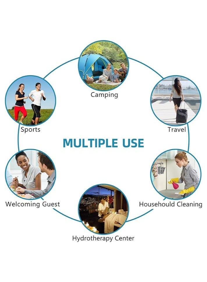 Fanski 35 Pack Compressed Towels Tablets, Disposable Face Compressed Towels, 8x8.7 Inches Soft Wipe Face Washcloths, Portable Coin Tissue for Outdoor Travel Camping Sport Hotel Beauty Salon - Image 5