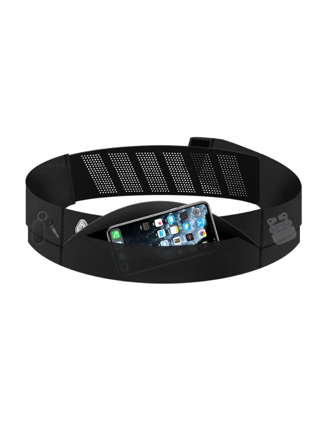 Bukela Ultra Slim Running Belt for Adults, Adjustable and Breathable Running Fanny Pack Water Proof Money Belt Running Waist Pack with Phone & Water Bottle Holder for Jogging Cycling Hiking - Image 1