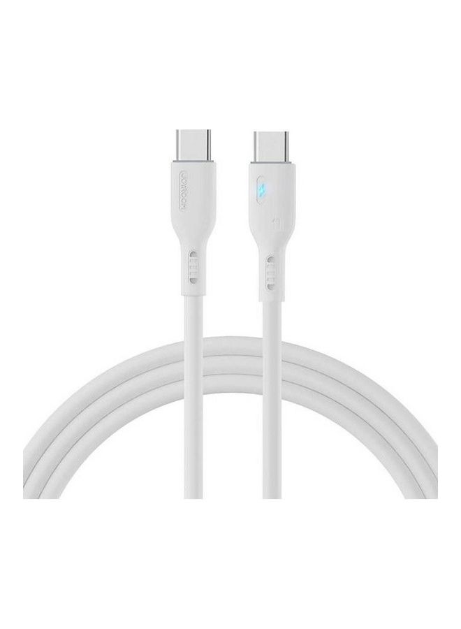 جوي روم كابل شحن سريع 100 واط PD من USB C إلى USB C متوافق مع iPad Mini 6 وMacBook Pro 2021 مقاس 14 و16 بوصة وMacBook Air وiPad Pro مقاس 12.9 بوصة وSamsung S23 Plus وHuawei P40 - Image 1
