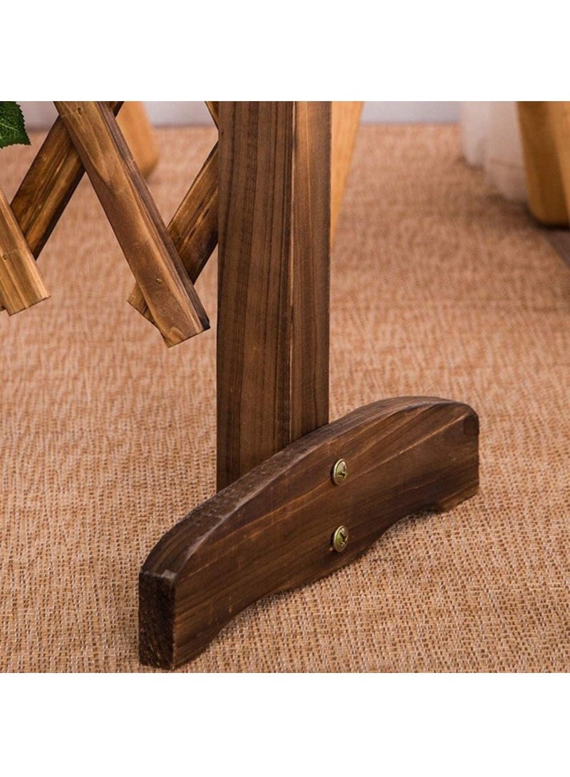 FFD Freestanding Wooden Fence Expandable Removable Garden Fence Decorative Small Trellis - Image 4