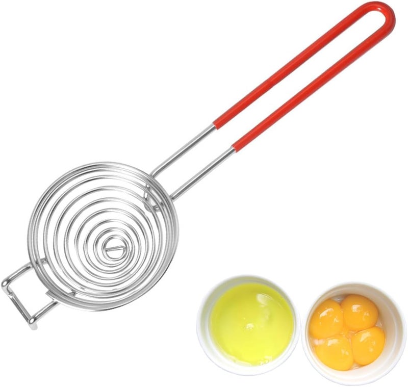 Ytuomzi Egg Separator Egg Yolk White Separator Stainless Steel Egg White Yolk Sifting Filter Egg Divider Kitchen Tool for Baking/Cooking - Image 1
